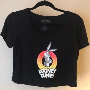 Looney Tunes Crop Tee Sz L